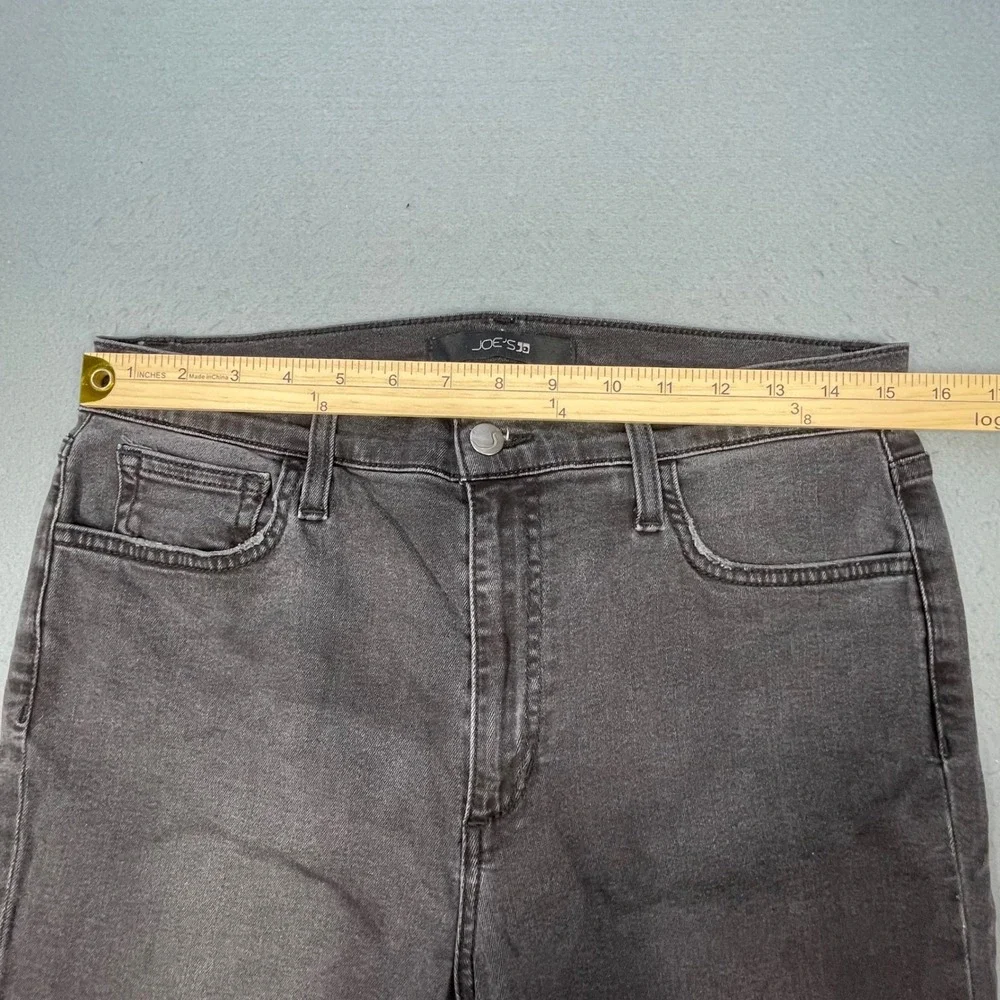 Joe's Jeans Black Faded High Rise Skinny Ankle Jeans Women Size 31